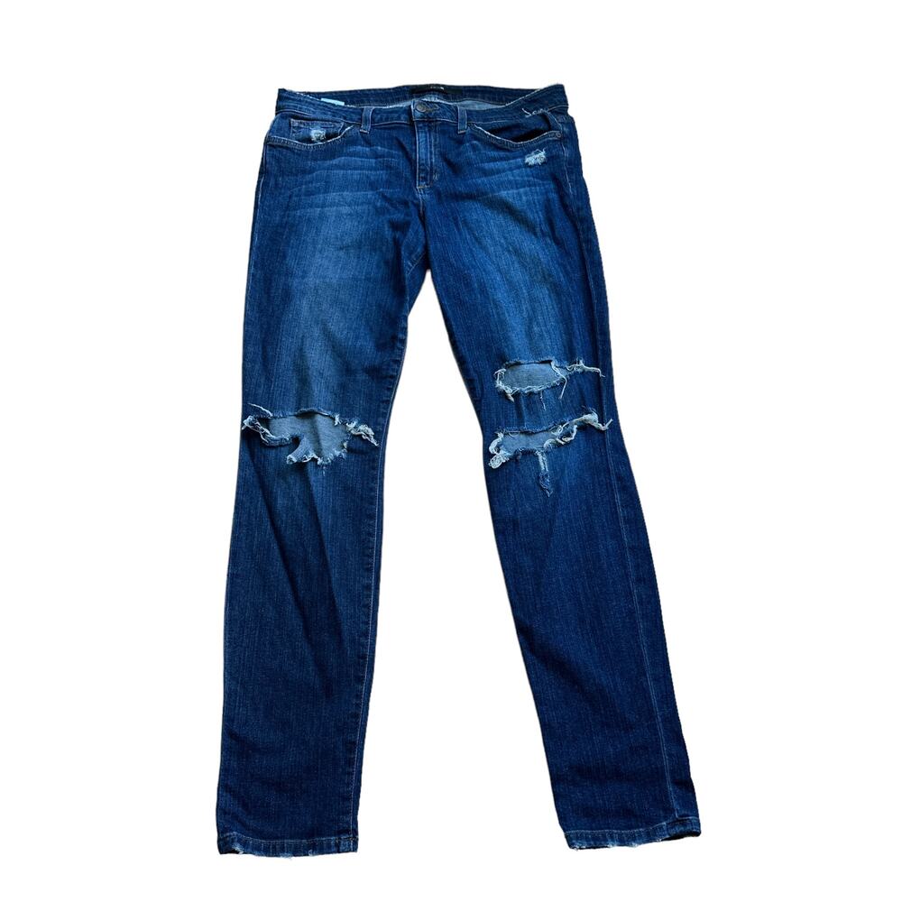 Joe's Jeans Blue Denim Distressed The Skinny - Size 31